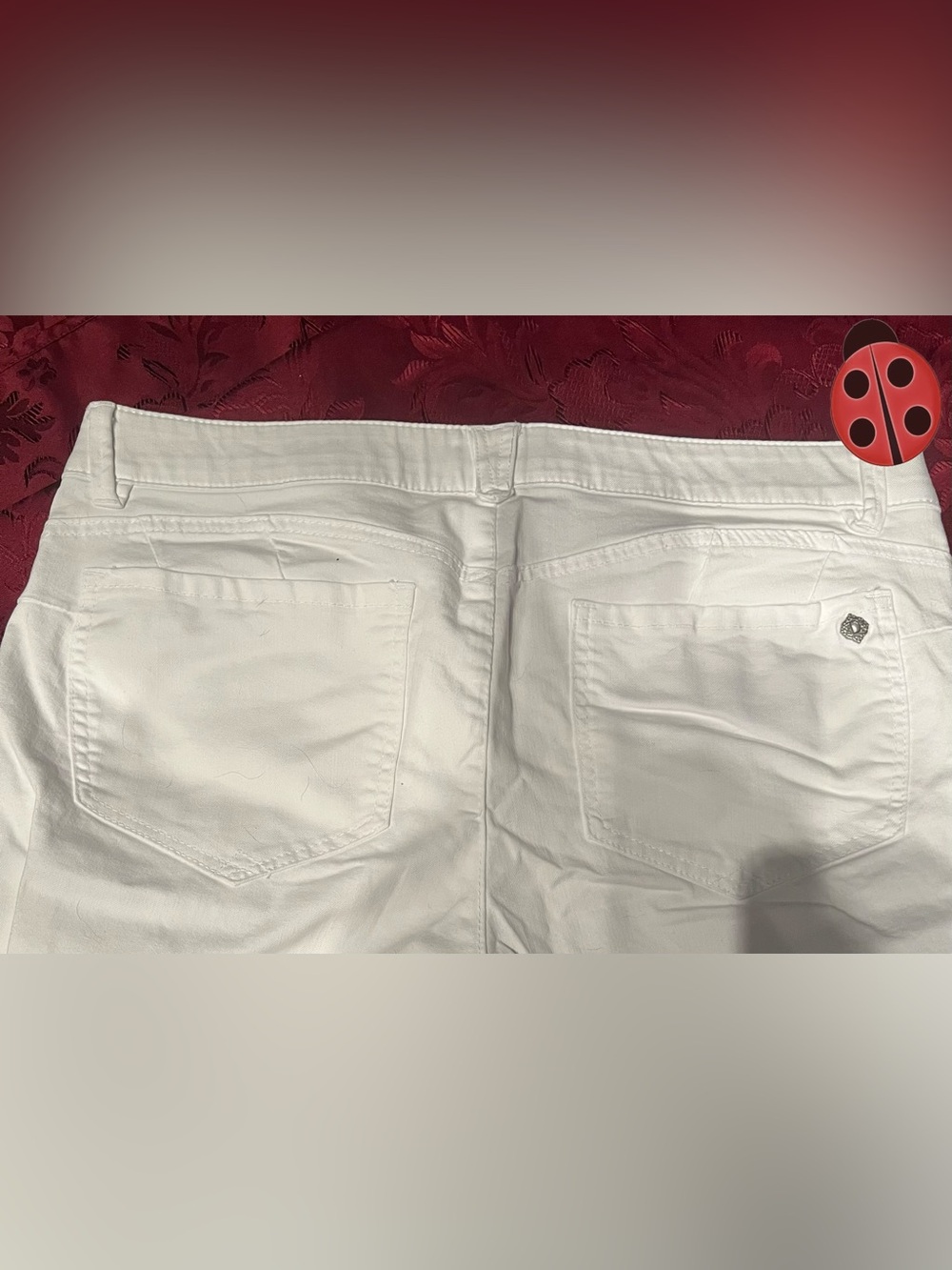 Democracy Absolutions White Straight-Leg Jeans Size 16 - Picture 7 of 8